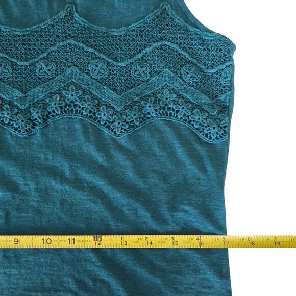 Coldwater Creek Elegant Sheer Jacket and Matching Tank Set Small, Teal - Picture 11 of 13